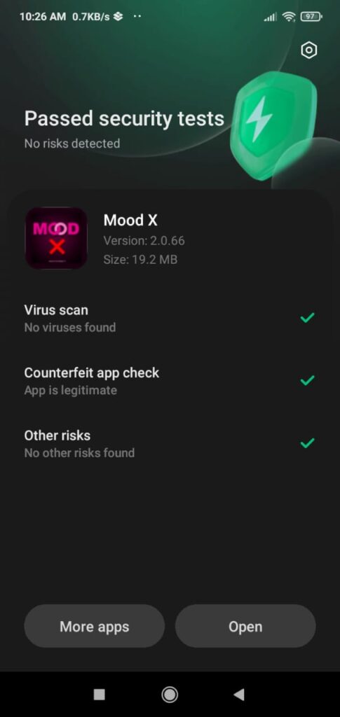 MoodX TV APP Screenshot