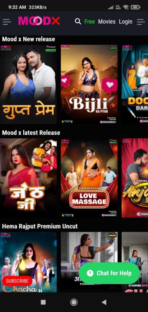 MoodX TV APP Screenshot