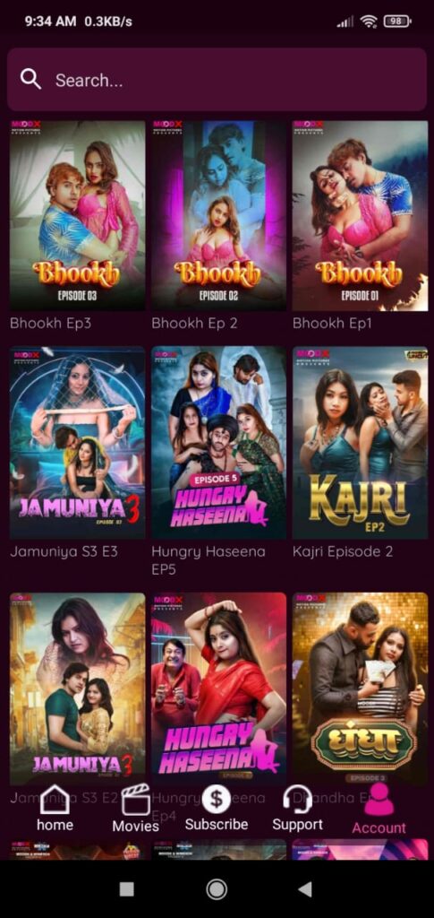 MoodX TV APP Screenshot
